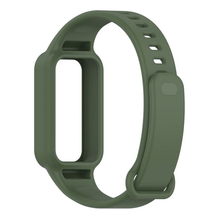 Correa Silicona Para Xiaomi Band 9 Active / Redmi Band 3 Verde Oscuro TALLA UNICA