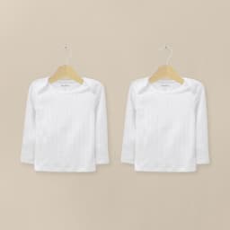 Camiseta Acanalada Algodon Ajuar Blanco Bebe Unisex Blanco 4 ANOS