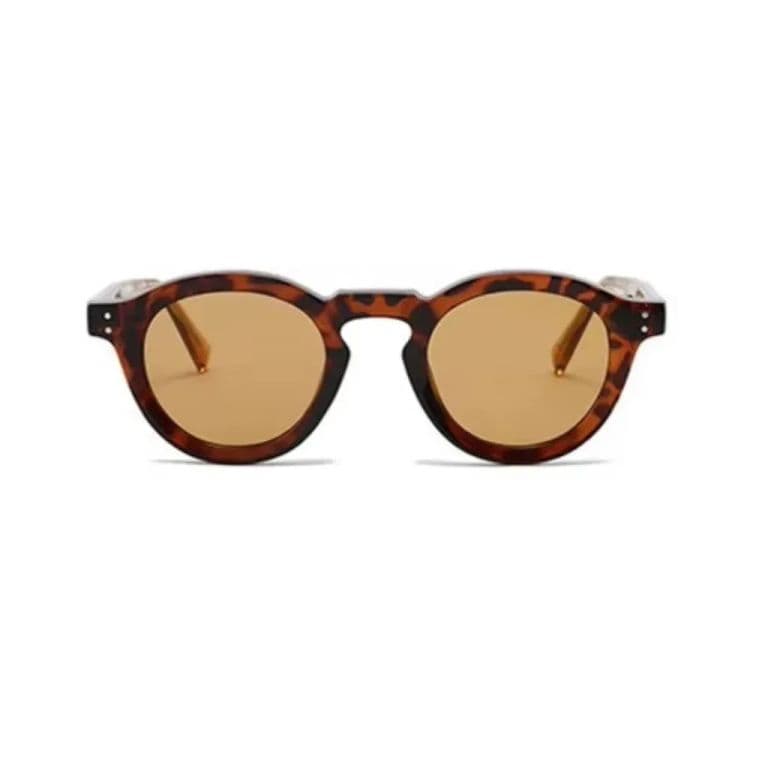 Lentes de Sol Redondos Unisex Shauna SH511038 TR90 UV400 Marron Animal Print TALLA UNICA