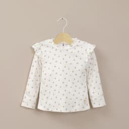 Polera Rib Infant Nina Blanca Blanco 12 MESES