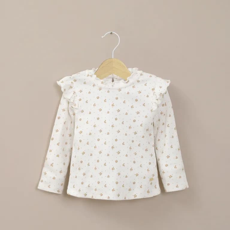Polera Rib Infant Nina Blanca Blanco 3 ANOS