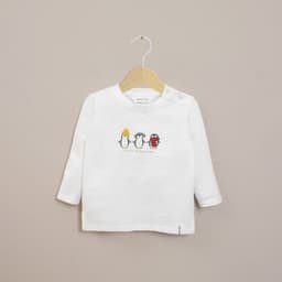Polera Infant Nino Blanca Pinguinos Blanco 3 ANOS