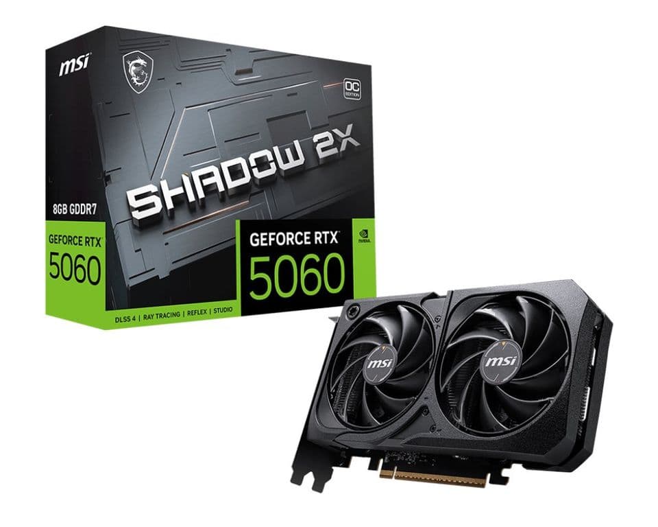 Tarjeta de Video NVIDIA GeForce RTX 5060 SHADOW 2X OC, 8GB GDDR7, 128-bit, PCI-e 5.0