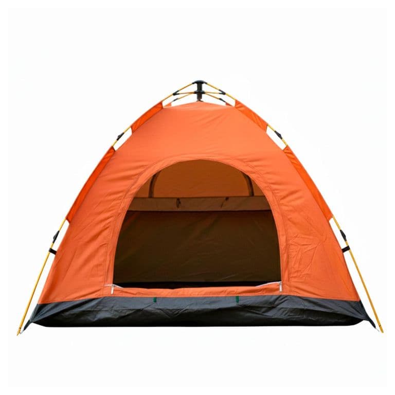 Carpa Camping 4 Personas Impermeable UV y Facil Armado - Naranja