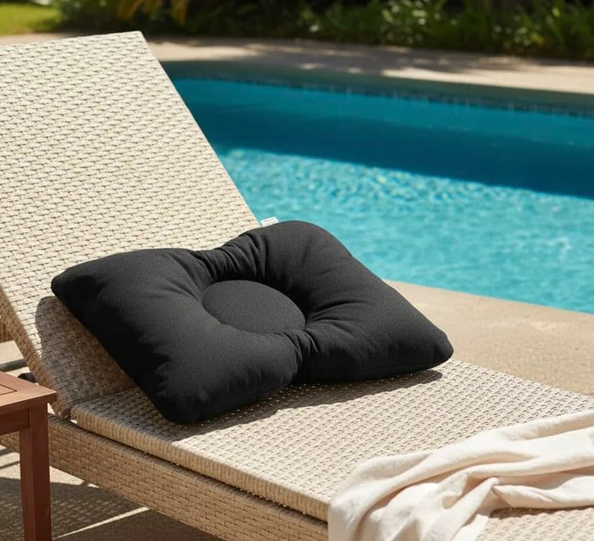 Almohada cervical ortopedica tipo cojin de lona impermeable para tomar sol camping y viaje