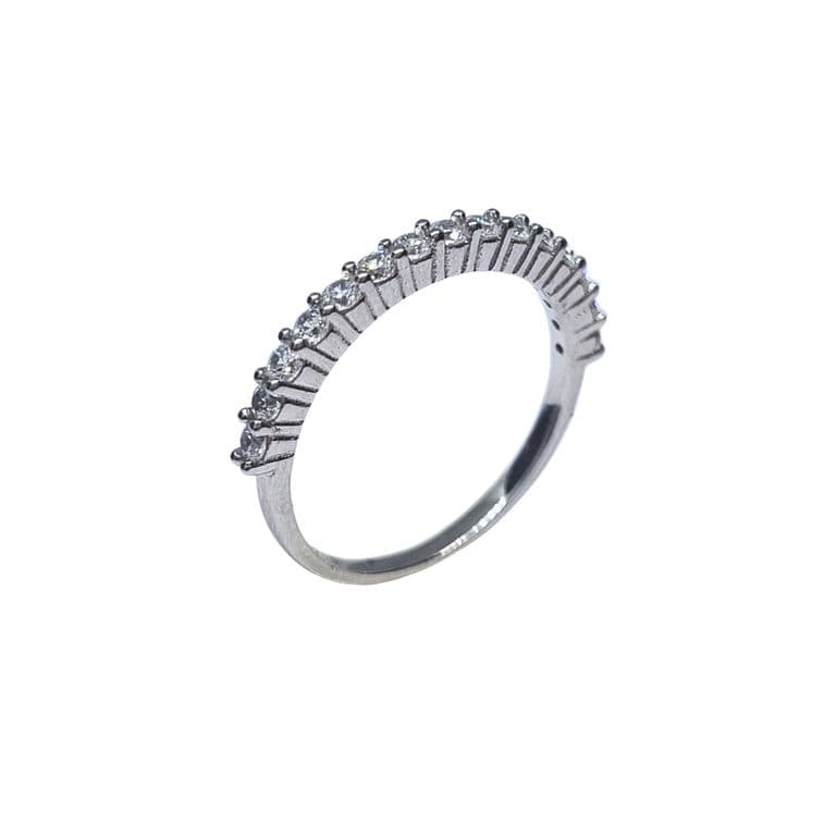 Anillo Cintillo 15 circones Plata 925 Plateado 15