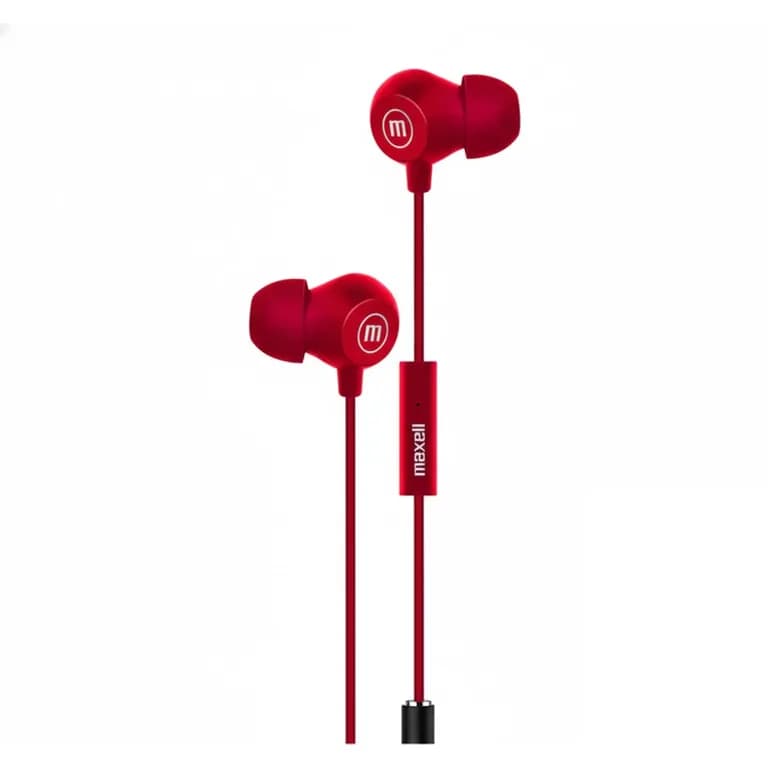 Audifonos INBAX Con Mic In Ear 35mm Rojo Rojo