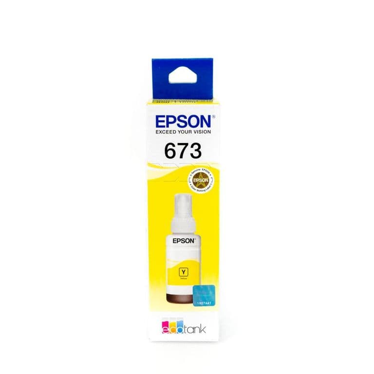 Botella De Tinta T673 Amarilla
