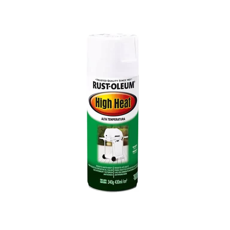 Pintura en Spray High Heat Alta Temperatura Blanco Mate 340 g