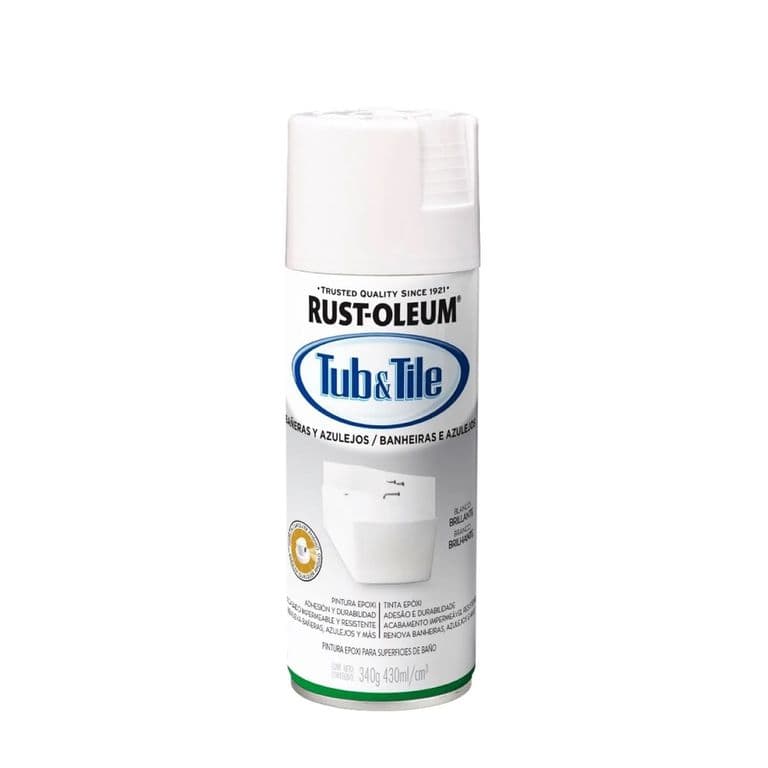 Pintura en Spray Banera y Azulejos Blanco Brillante 340 g