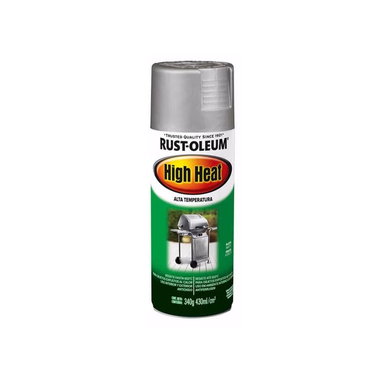 Pintura en Spray Automotive Alta Temperatura Aluminio Brillante 340 g