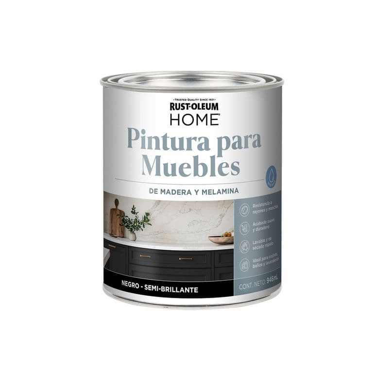 Pintura para Muebles Negro Semi Brillante 946 mL