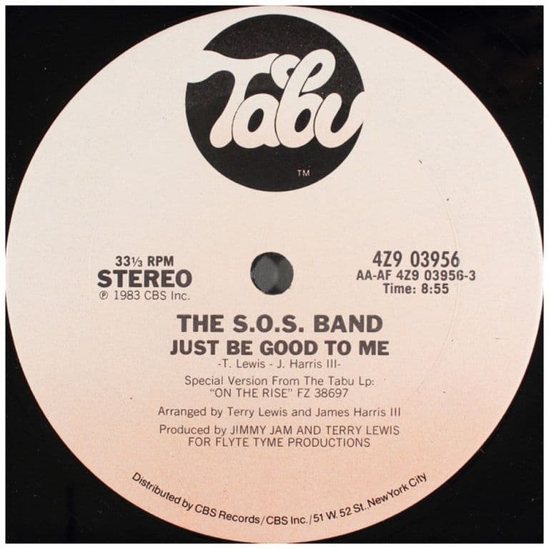 THE SOS BAND - JUST BE GOOD TO ME - 12 MAXI SINGLE VINILO USADO