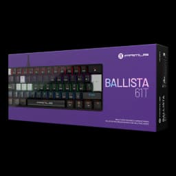 Teclado gamer 60% BALLISTA61T PKS-060G-S con cable
