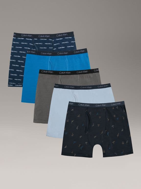 Pack 5 Boxers Modern Cotton para Nino Azul Azul XS