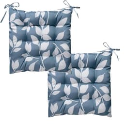 Pack de 2 Cojines para silla 40 cm x 40 cm Prado Azul