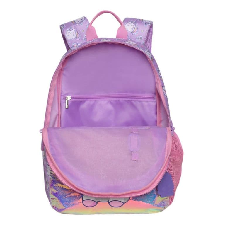 Mochila Infantil Nina Bionica Gaticornio Lila Morado TALLA UNICA