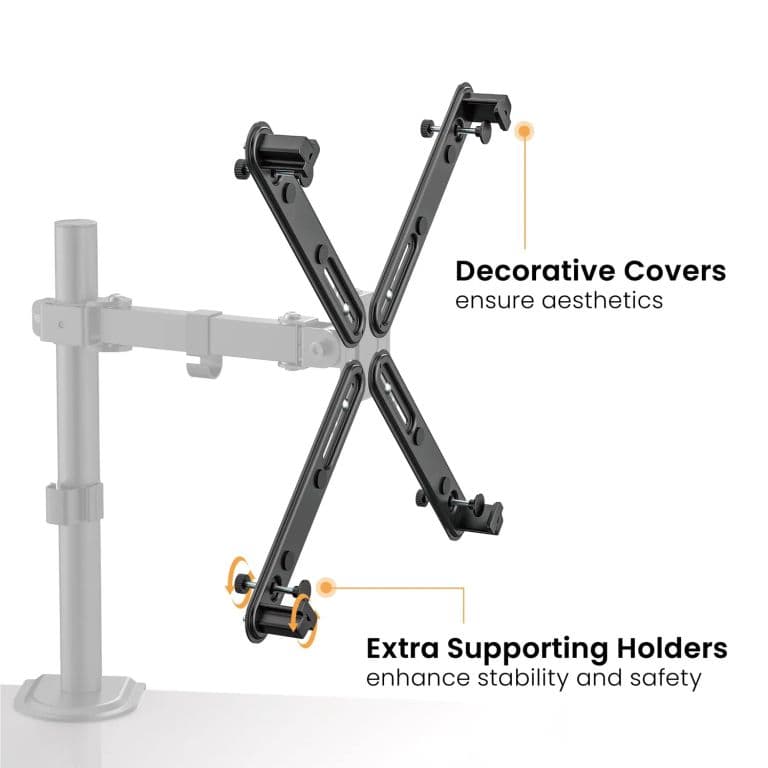 Adaptador para Monitores sin perforacion Vesa 17" a 32" 10kg sbrma11