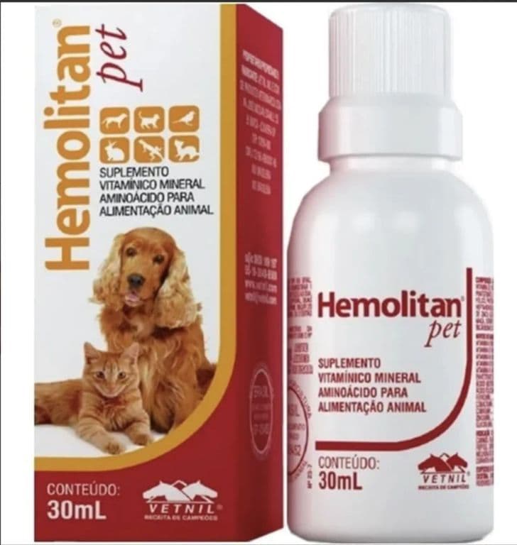 Hemolitan Pet Oral Multivitaminico Para Perros Y Gatos 30 Ml