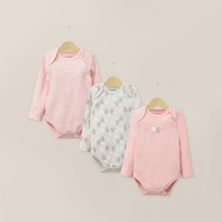 Pack Bodies Bebe Nina Rosa Viejo Rosa PREMATURO