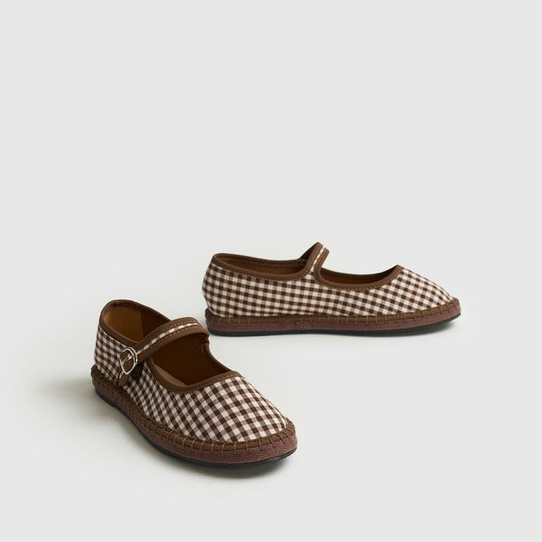 Sandalias Ballerina Vichy Cafe 35