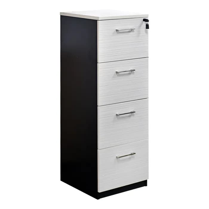 Kardex 4 Cajones Maple Con Gris