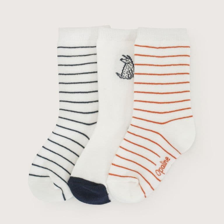 Tripack Calcetines Nino Perrito Blanco 5-6 ANOS