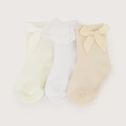 Pack De 3 Calcetines Con Cinta De Nina Beige 5-6 ANOS