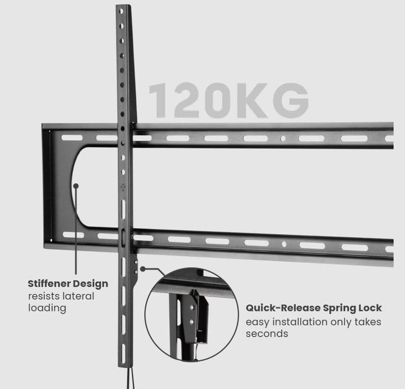 Soporte para TV Grande de Alta Carga Fijo 60" a 120" - 120kg SBRP73-69F