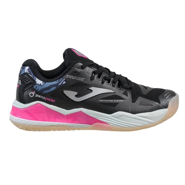 Zapatilla Padel Mujer Spin 25 Negro Negro 38