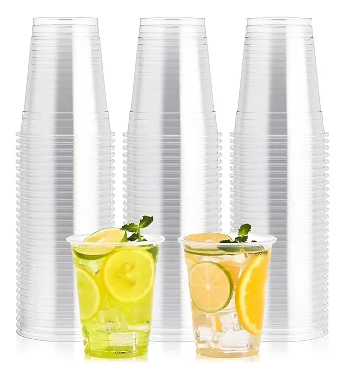 100 Vaso Desechable Plastico Vaso 13oz Vasos Plasticos 400ml Desechables Vasos Para Bebidas Juego