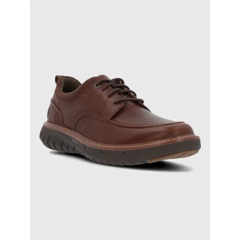 Zapato Cuero Hombre Smart Derby Cafe Cafe 44