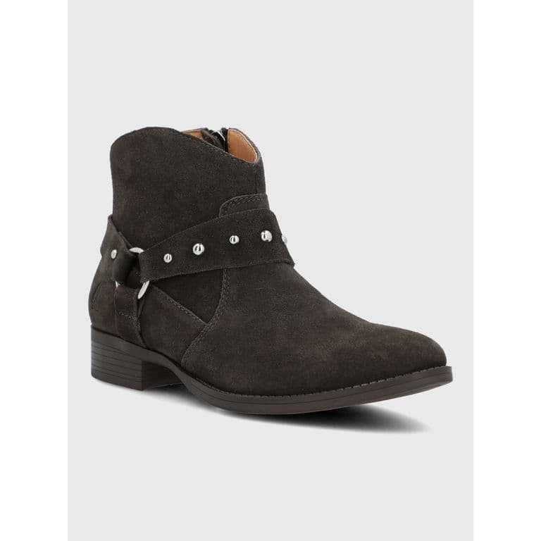 Botin Cuero Mujer Alvania Cafe Cafe Oscuro 37