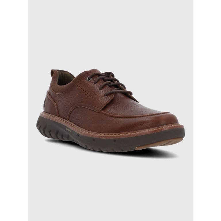 Zapato Cuero Hombre Smart Derby Cafe Cafe 41