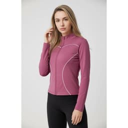Poleron Deportivo Mujer Ajustado Elasticado Cierre Lineas 9017 Rosa L/XL