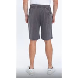 Short Deportivo Hombre Algodon Prelavado Bolsillos Cierre 7599 Gris XL