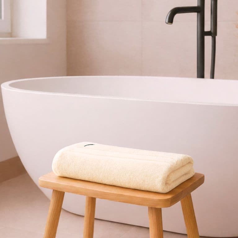 Toalla de Bano Cuerpo Home 100% algodon 76x137cm beige