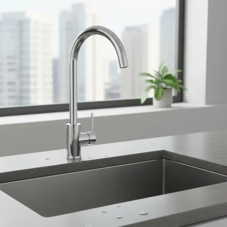 Monomando Para Llave Grifo Lavaplatos Vertical Modelo Nashville Marca Cromo Cromado