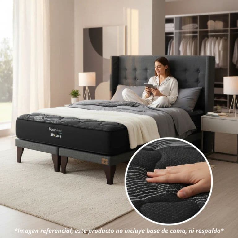 Colchon 2 Plazas Black Prime Uno L190