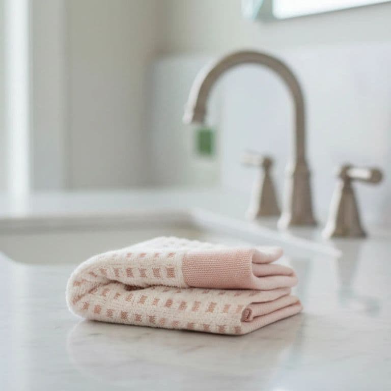 Toalla de cara MARA Home 30x50cm blanca-rosada