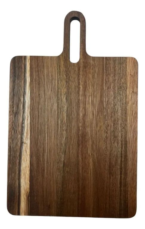 Tabla Para Picar De Madera Rectangular Con Asa