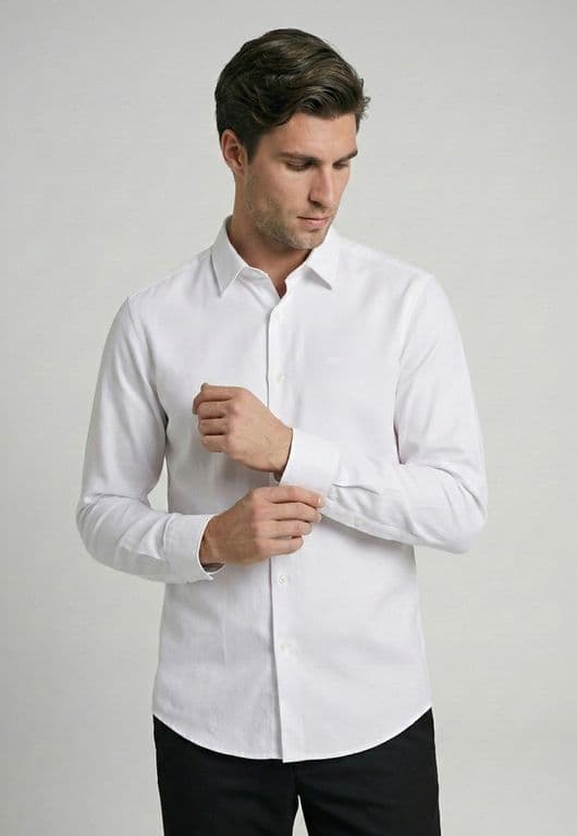 Camisa Aidem White Blanco S