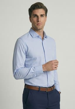 Camisa London Sky Celeste XL
