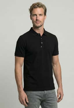 Polo Nantes Black Negro S