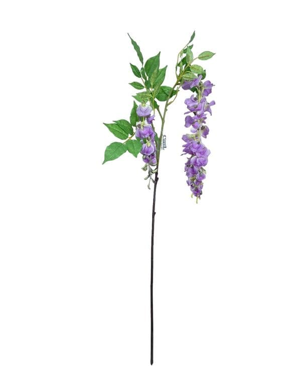 Flor De La Pluma Lila 100cm Artificial - Estilo Natural para Interiores y Vitrinas