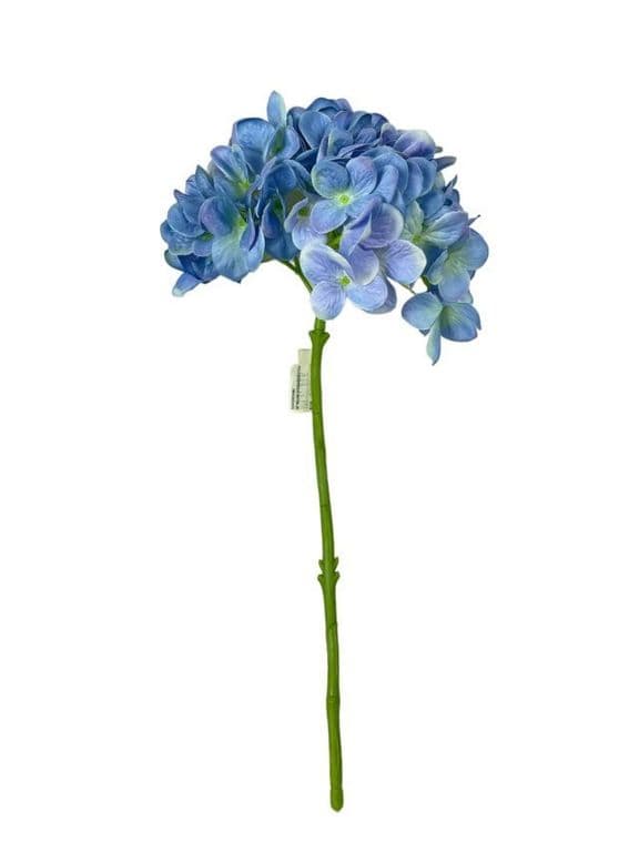 Hortensia Celeste 45cm Artificial - Estilo Natural para Interiores y Vitrinas