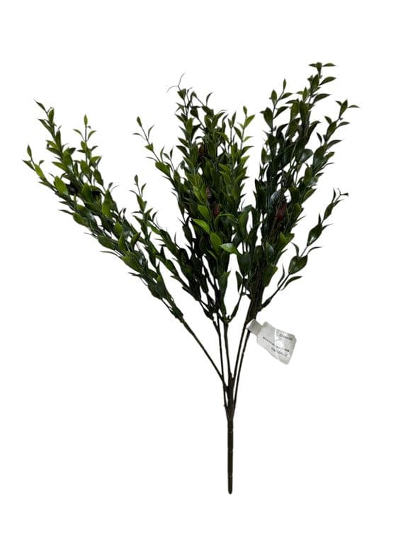 Ramo Box Con Fruto Rojo Artificial - Estilo Natural para Interiores y Vitrinas