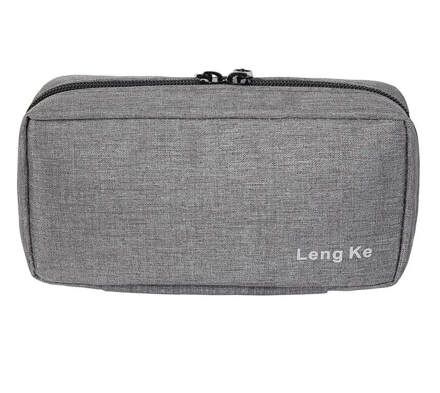 Bolso Enfriador Sport Estuche De Viaje Bolso Cooler Medicamentos Tela Gris