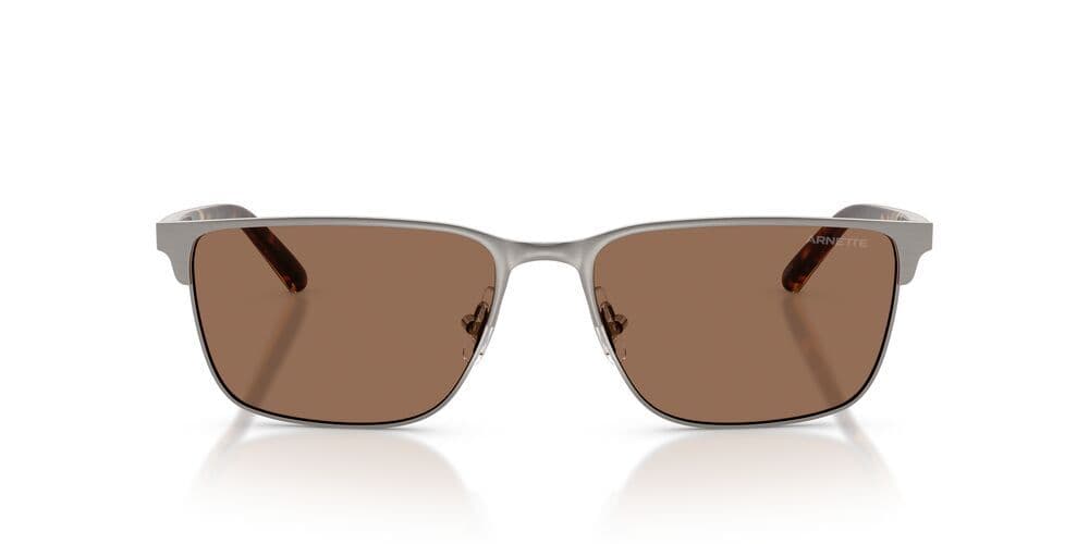 Anteojos De Sol AN3094 Hampere Brushed Gunmetal Dark Brown Gris Hombre Gris 58