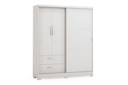 Closet Oliveira 3 puertas 2 cajones- Blanco